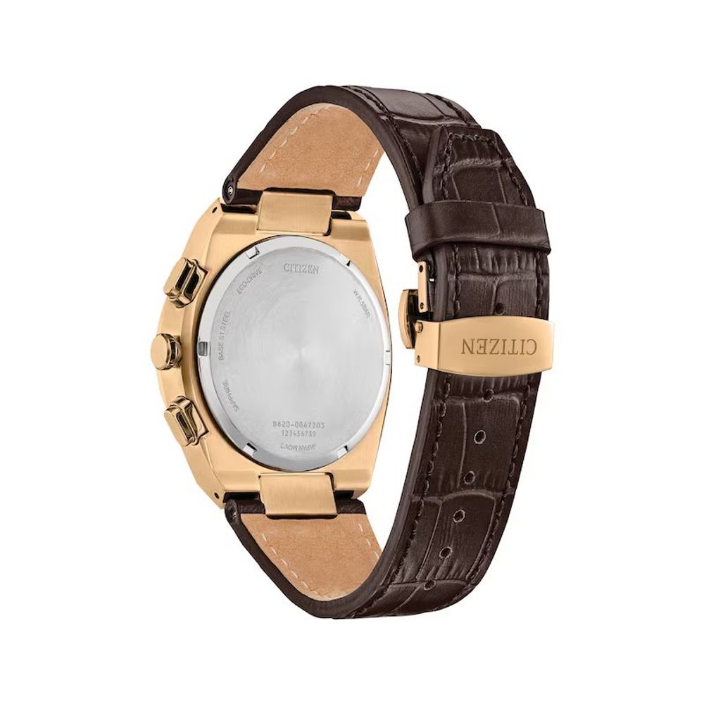 Brown Leather Dress Watch