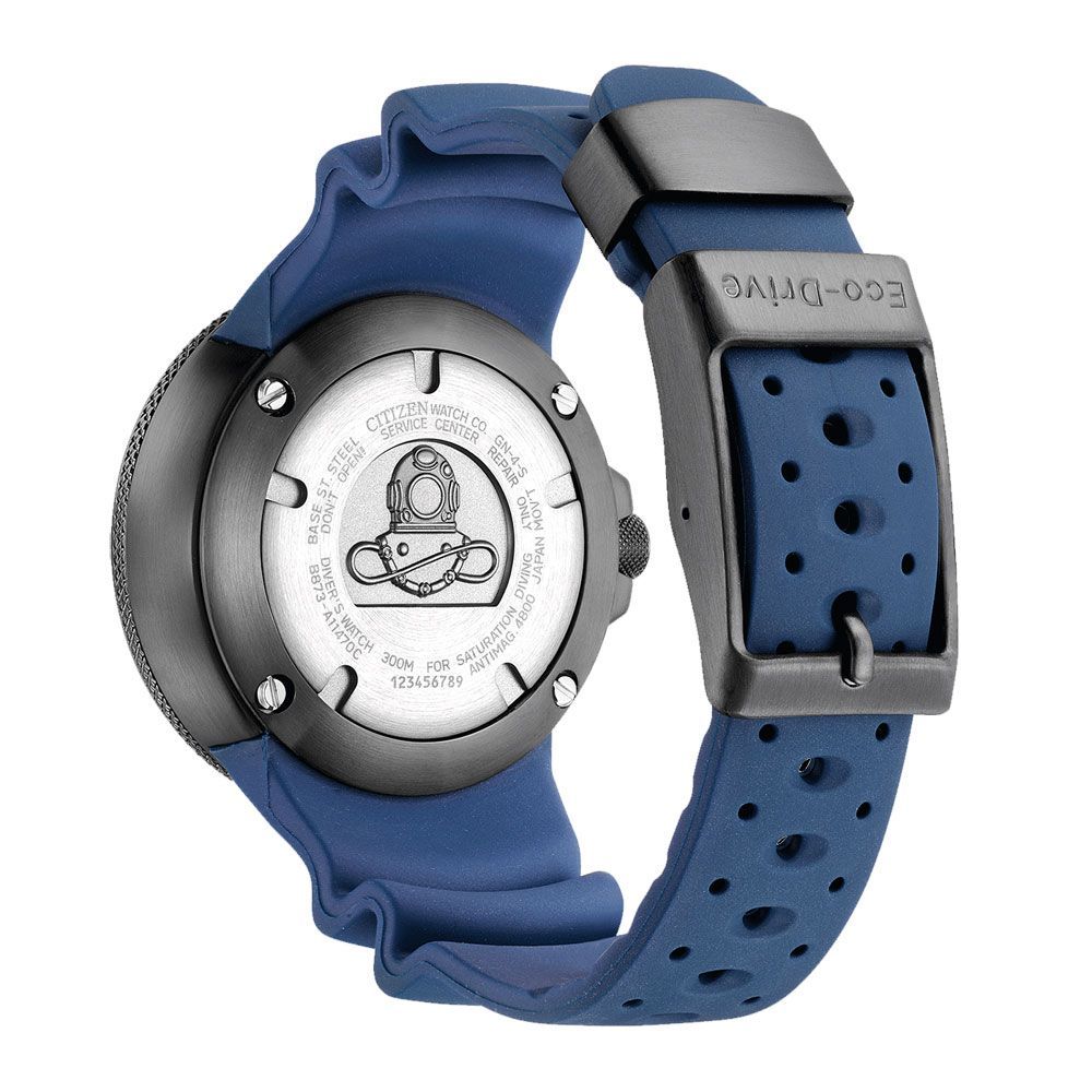 Blue Rubber Sport Watch