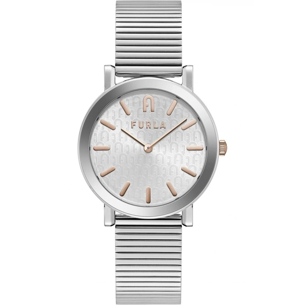 Gray Stainless Steel Dress Watch - ventzia
