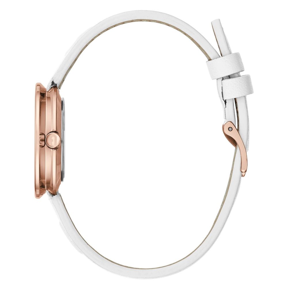 White Leather Dress Watch - ventzia