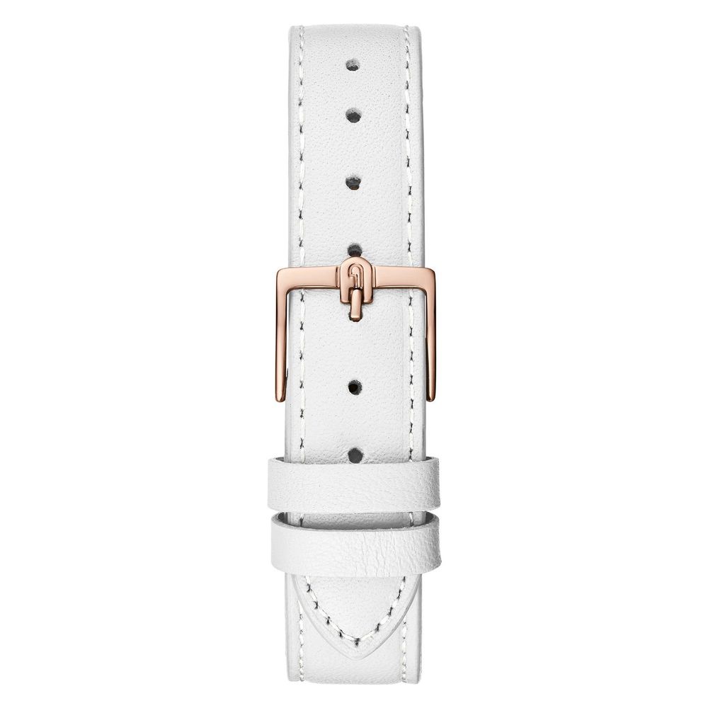 White Leather Dress Watch - ventzia