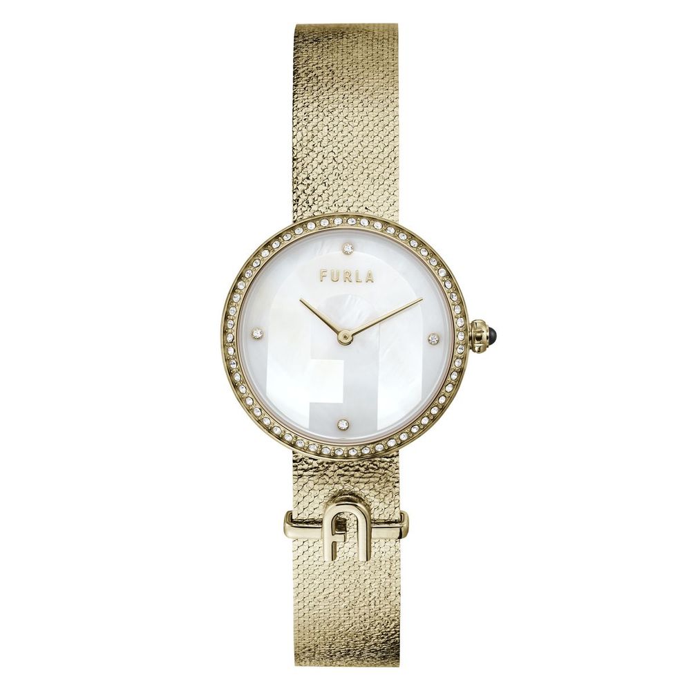 Gold Stainless Steel Dress Watch - ventzia
