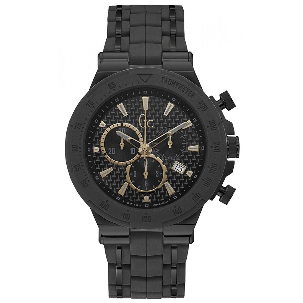 Black Stainless Steel Dress Watch - ventzia