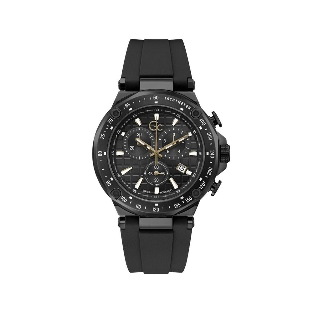 Black Synthetic Sport Watch - ventzia