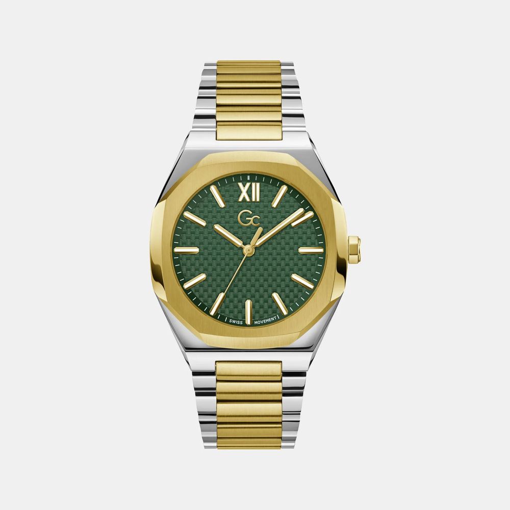 Gold Stainless Steel Dress Watch - ventzia