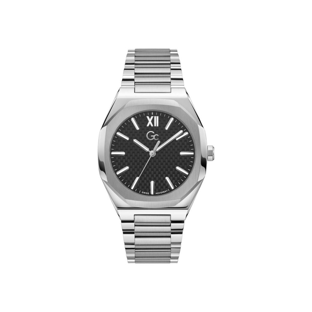 Gray Stainless Steel Dress Watch - ventzia