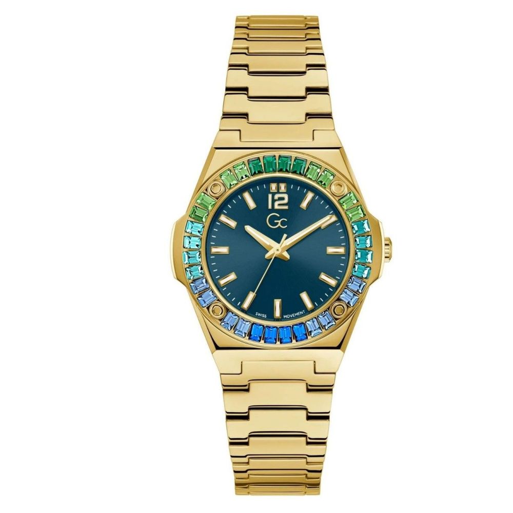 Gold Stainless Steel Dress Watch - ventzia