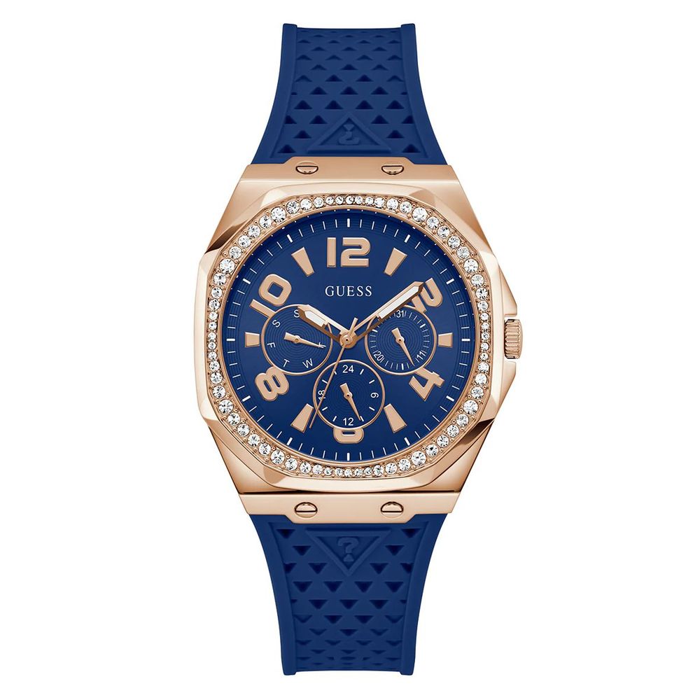 Blue Synthetic Bracelet Watch - ventzia