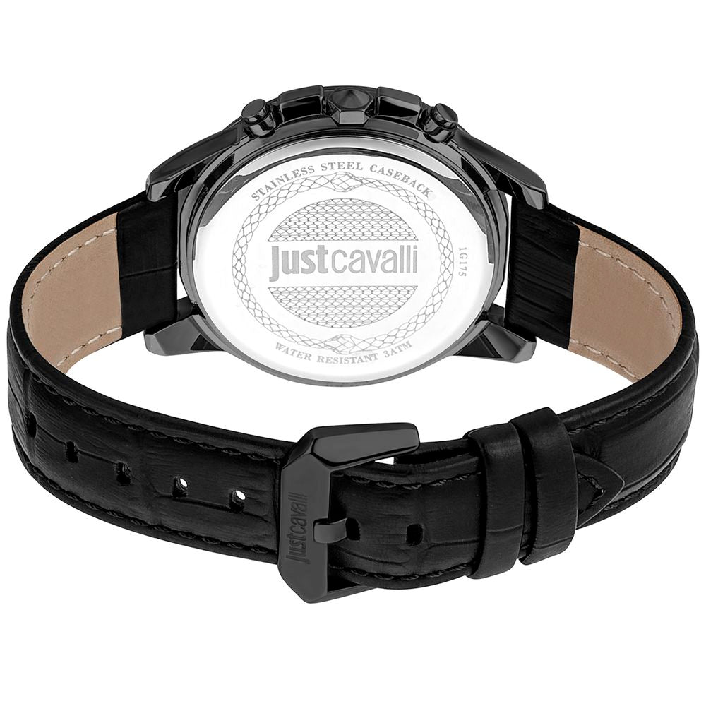 Black Leather Dress Watch - ventzia