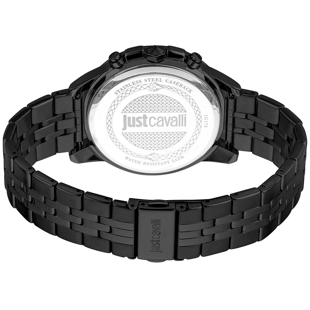 Black Stainless Steel Dress Watch - ventzia