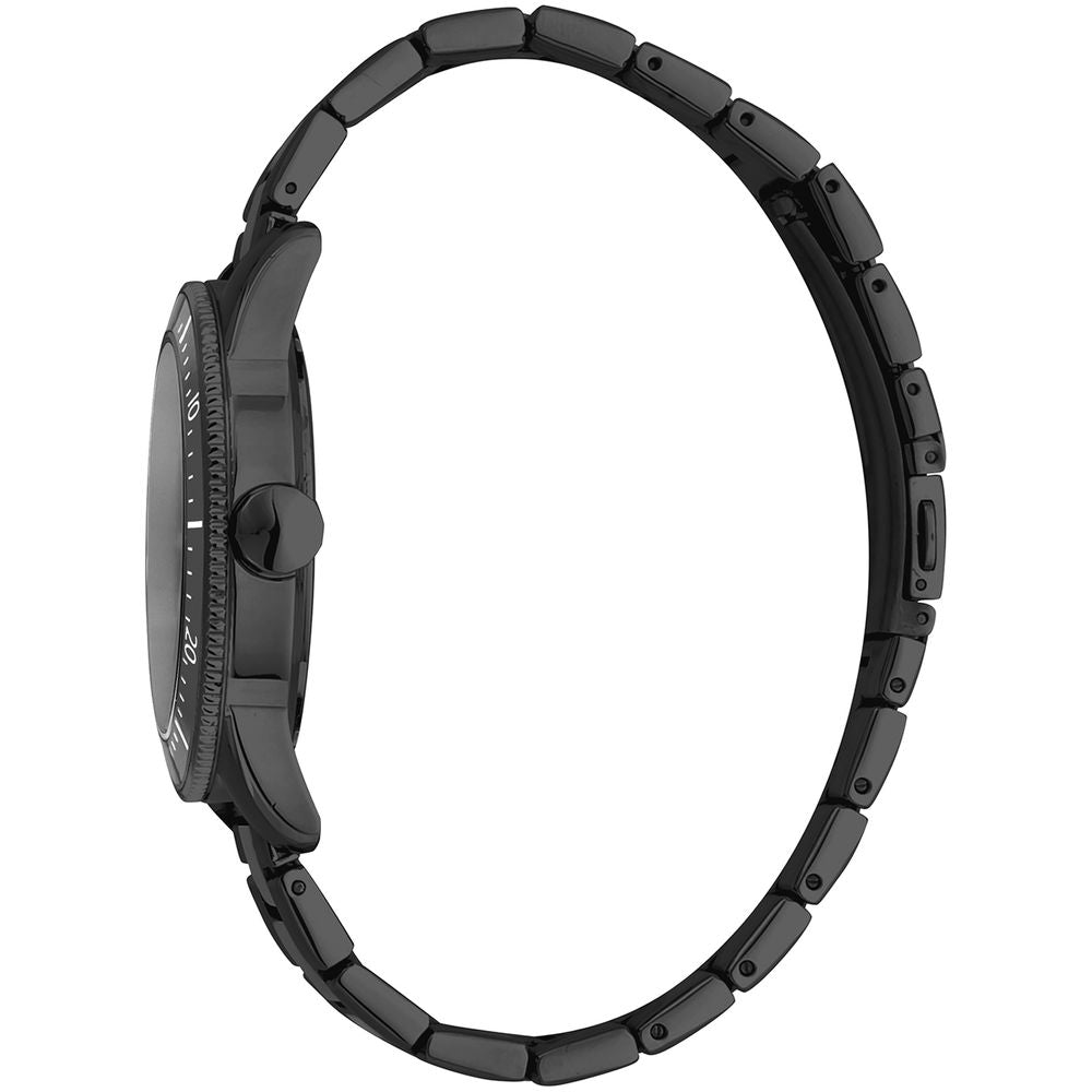 Black Stainless Steel Dress Watch - ventzia
