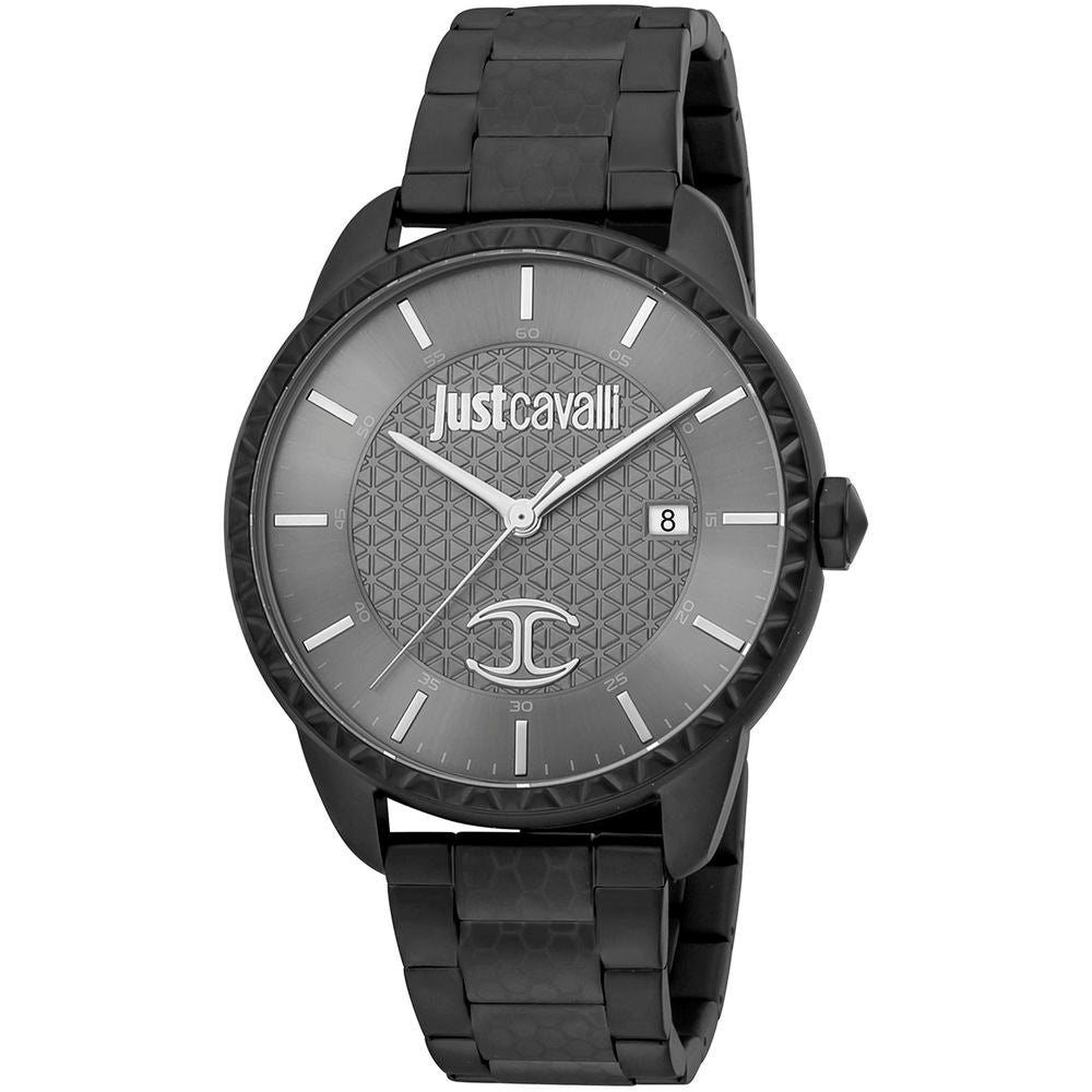 Black Stainless Steel Dress Watch - ventzia