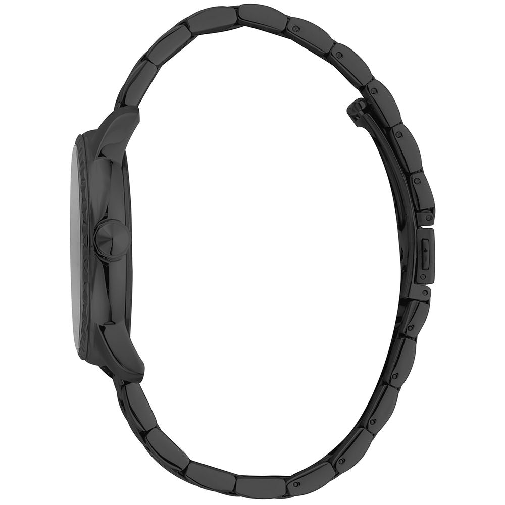 Black Stainless Steel Dress Watch - ventzia
