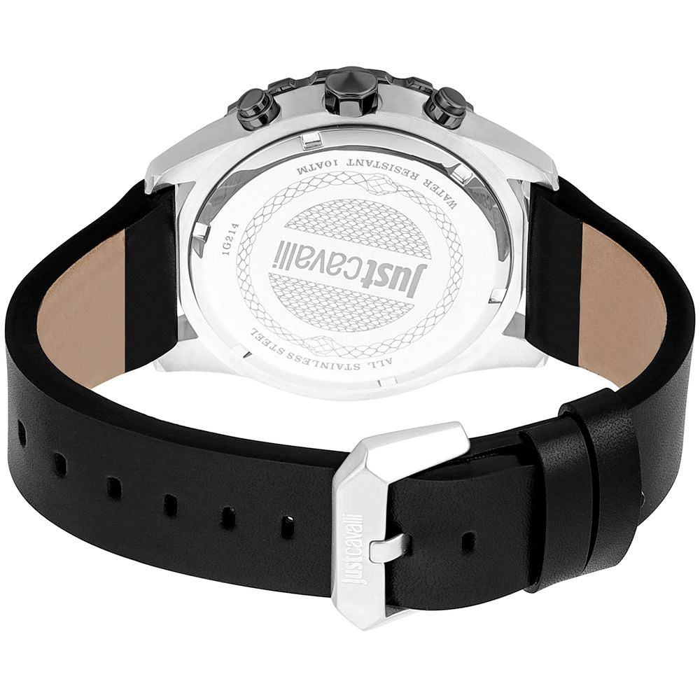 Black Leather Dress Watch - ventzia