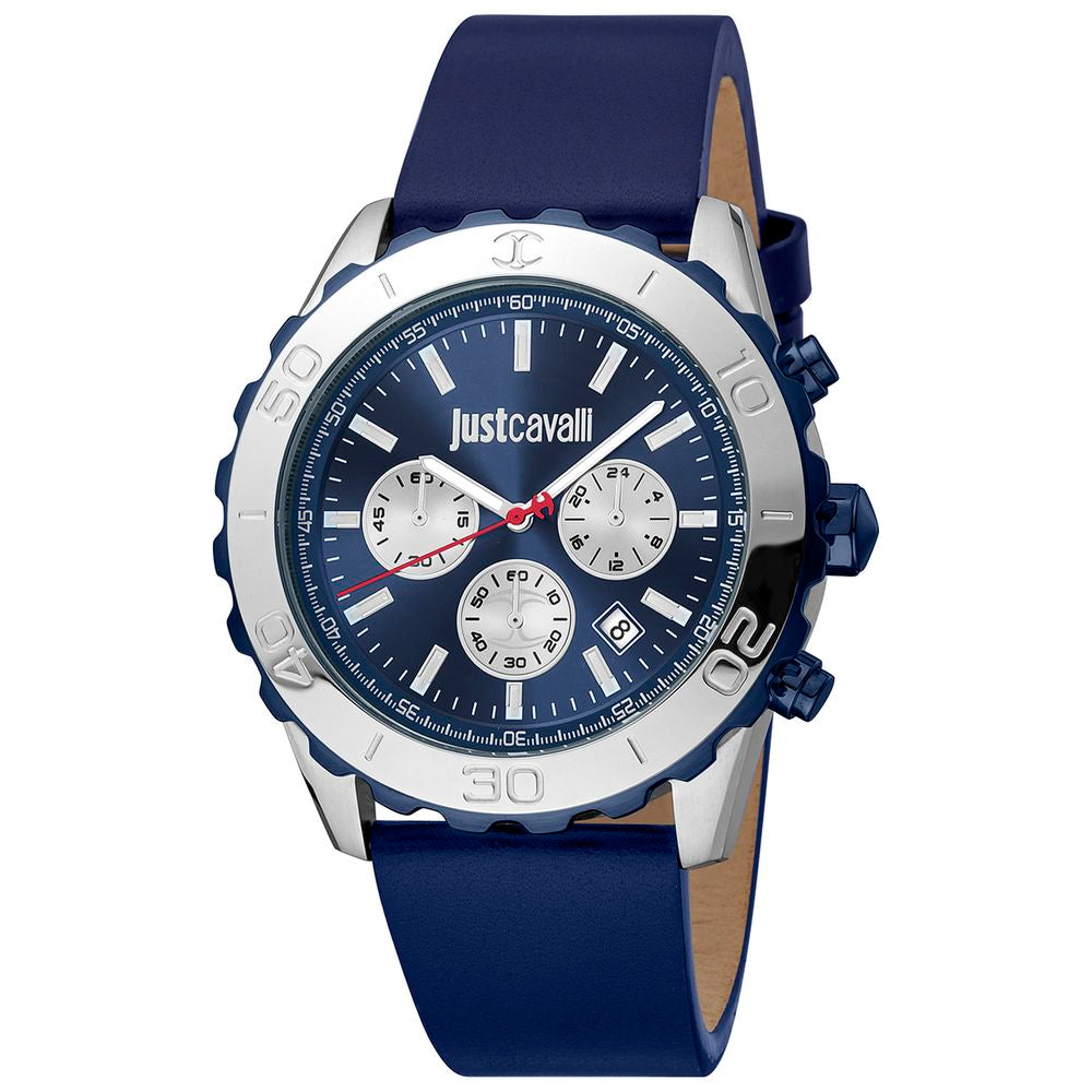 Blue Leather Dress Watch - ventzia