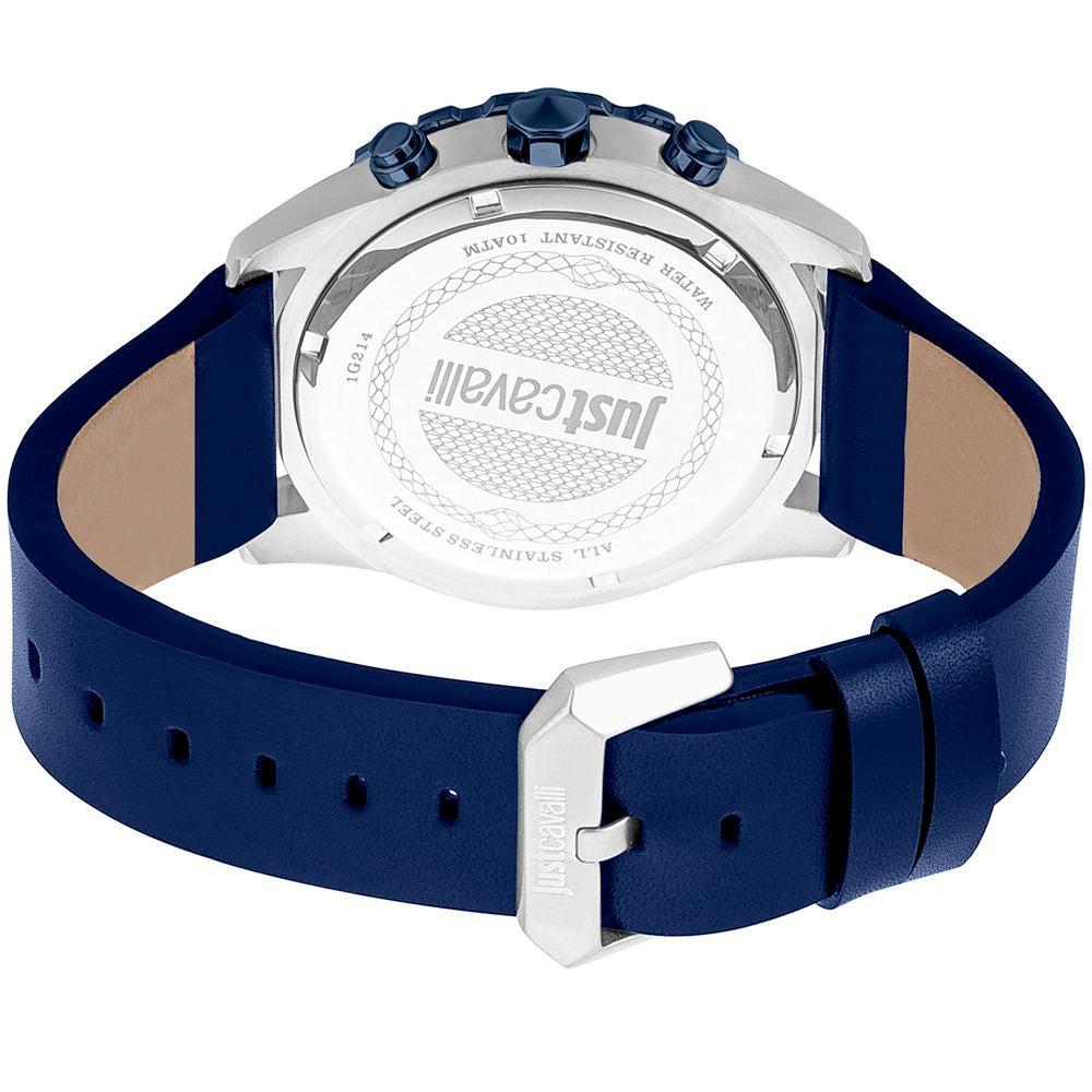 Blue Leather Dress Watch - ventzia