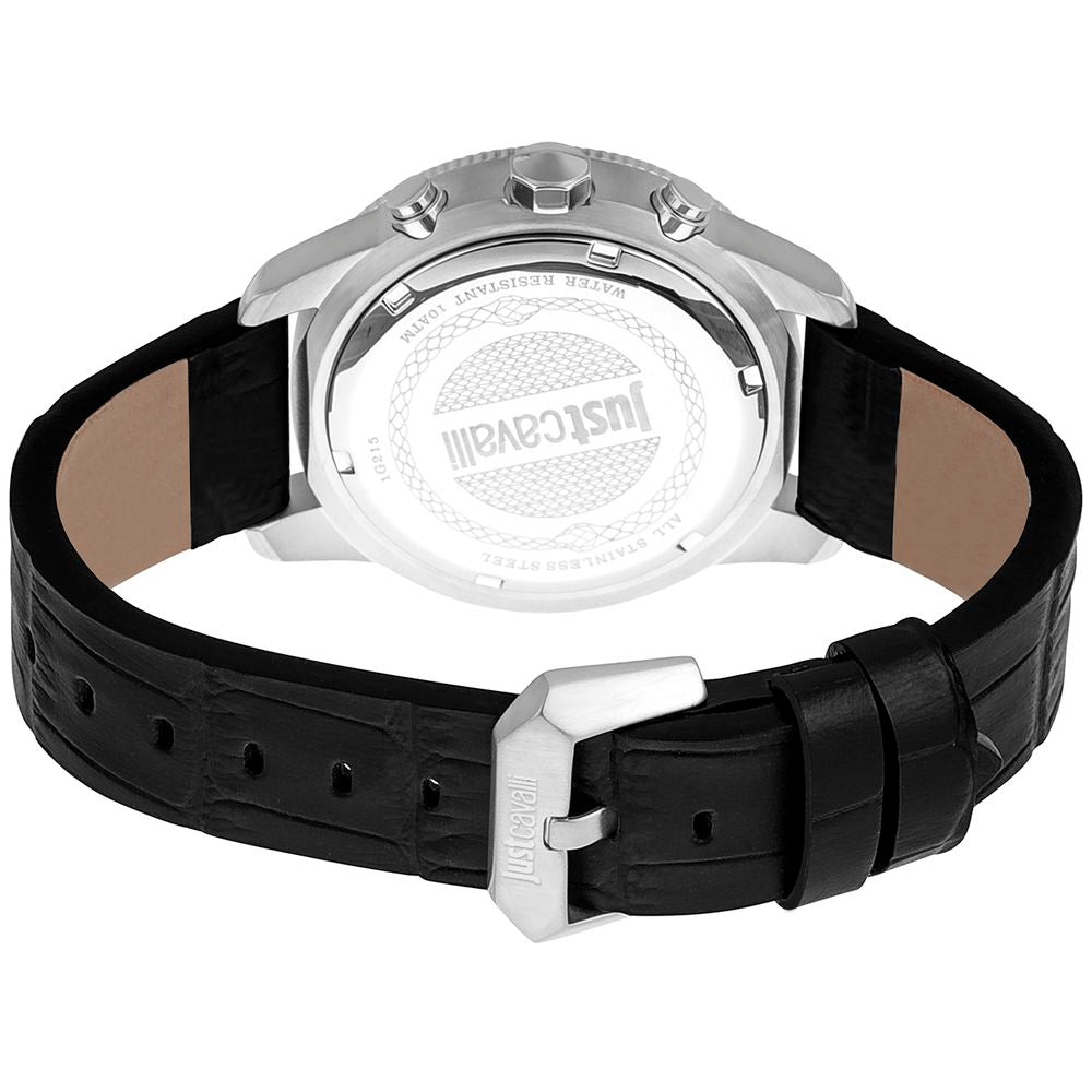 Black Leather Watch - ventzia