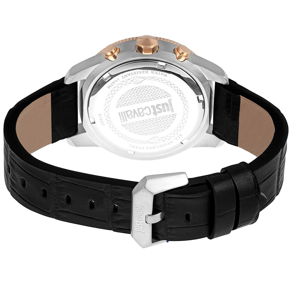 Black Leather Dress Watch - ventzia
