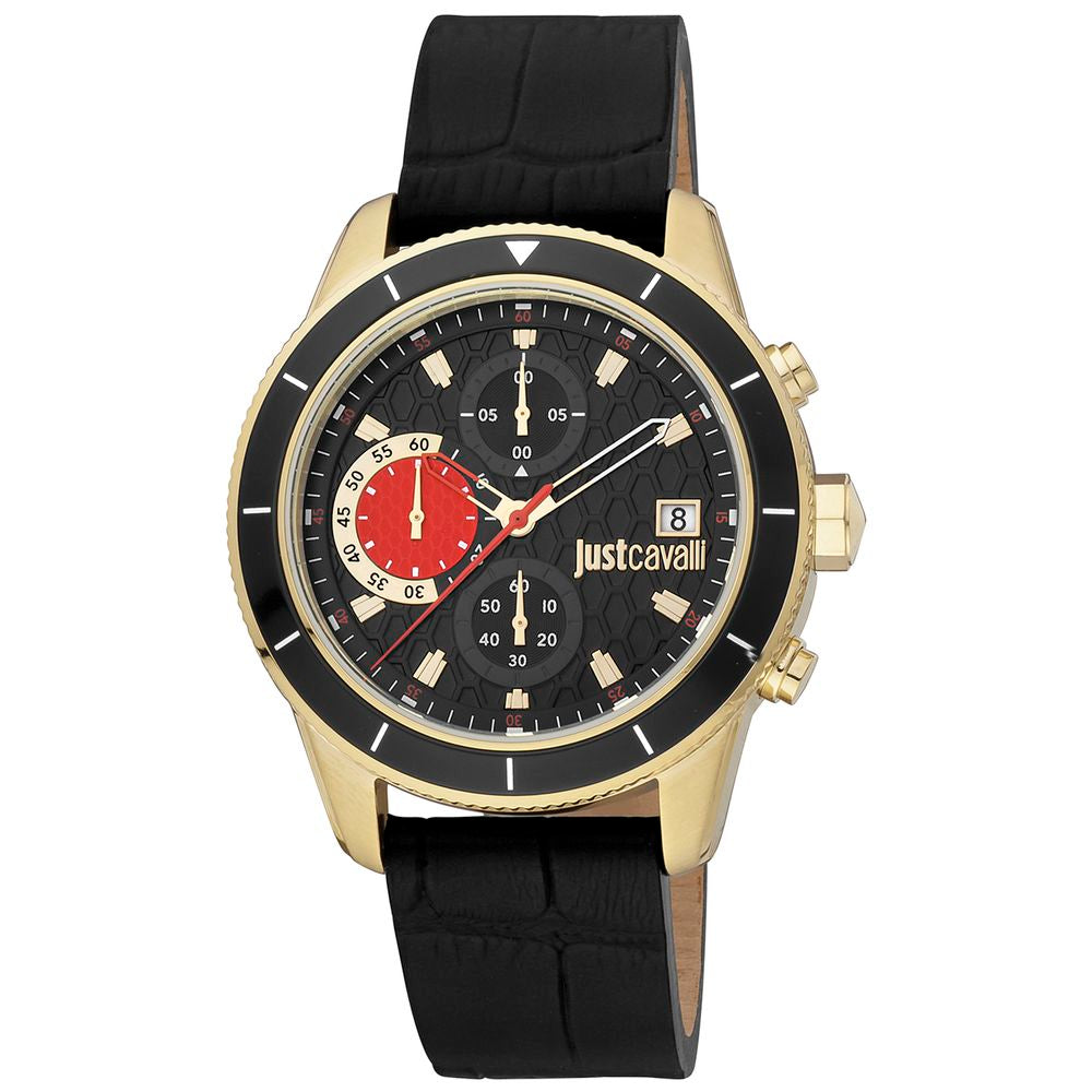 Black Leather Watch - ventzia