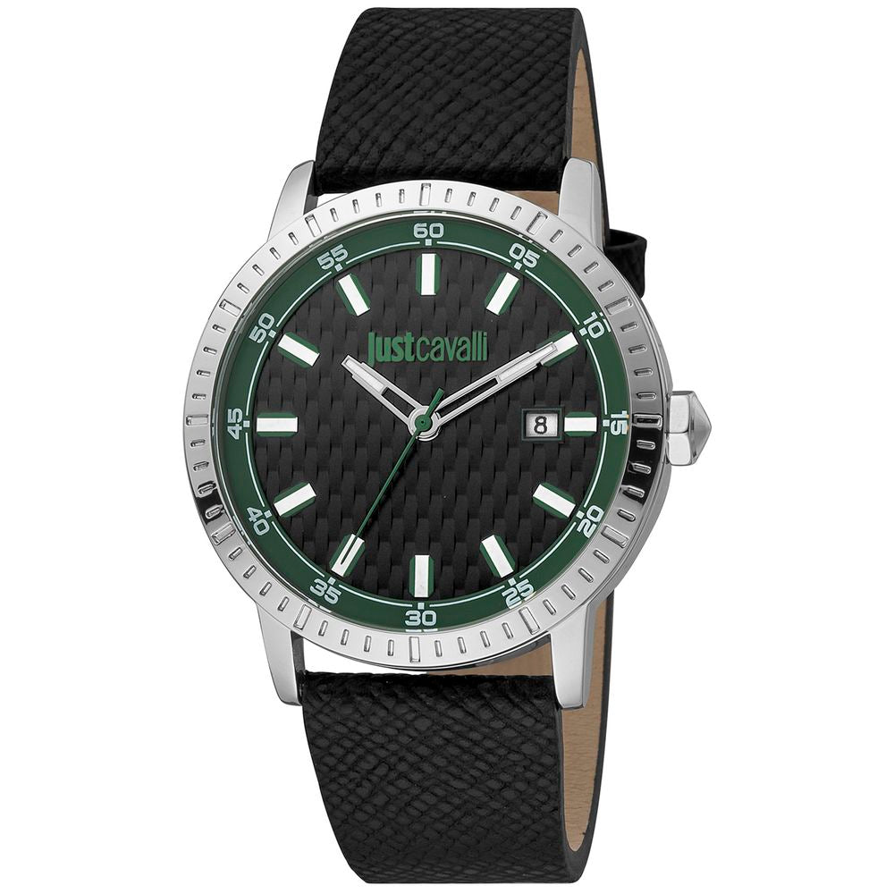 Black Leather Dress Watch - ventzia