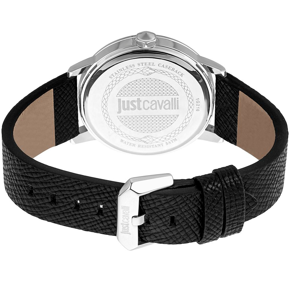 Black Leather Dress Watch - ventzia