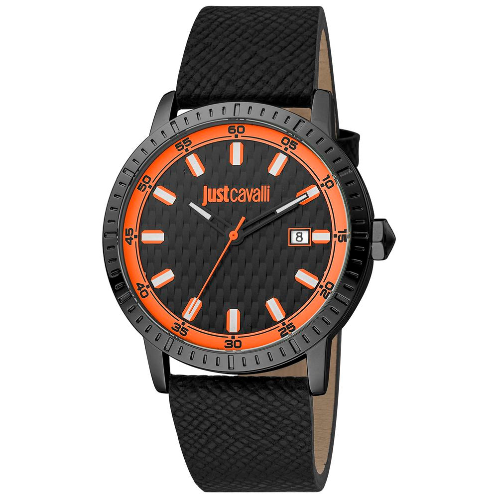 Black Leather Dress Watch - ventzia
