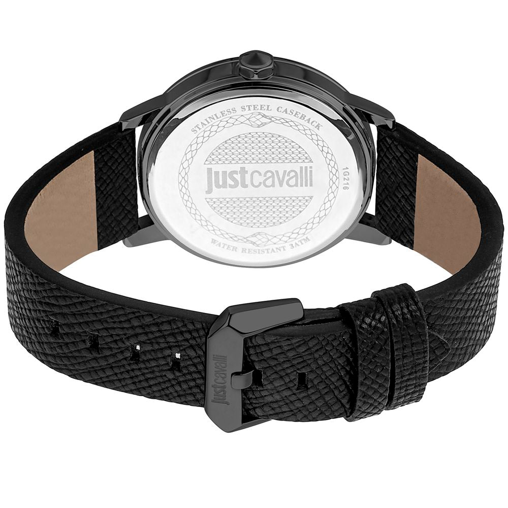 Black Leather Dress Watch - ventzia
