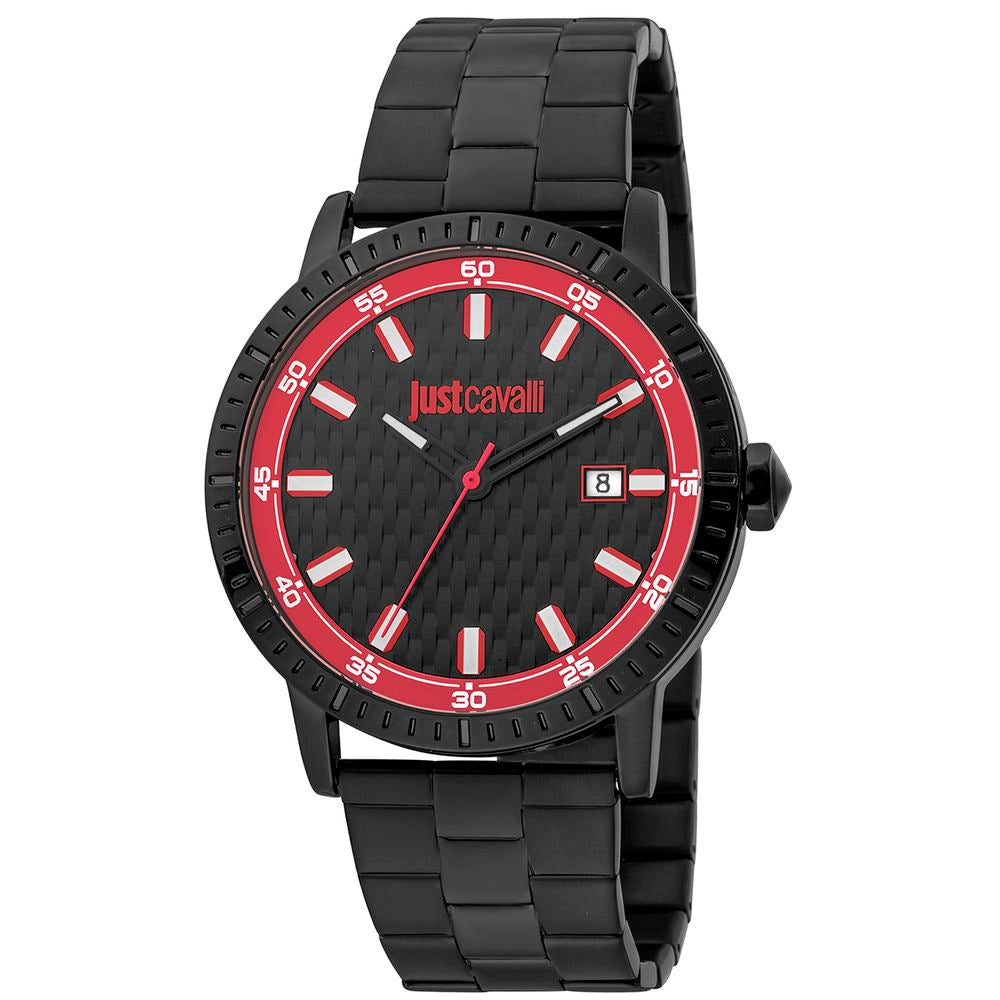 Black Stainless Steel Dress Watch - ventzia