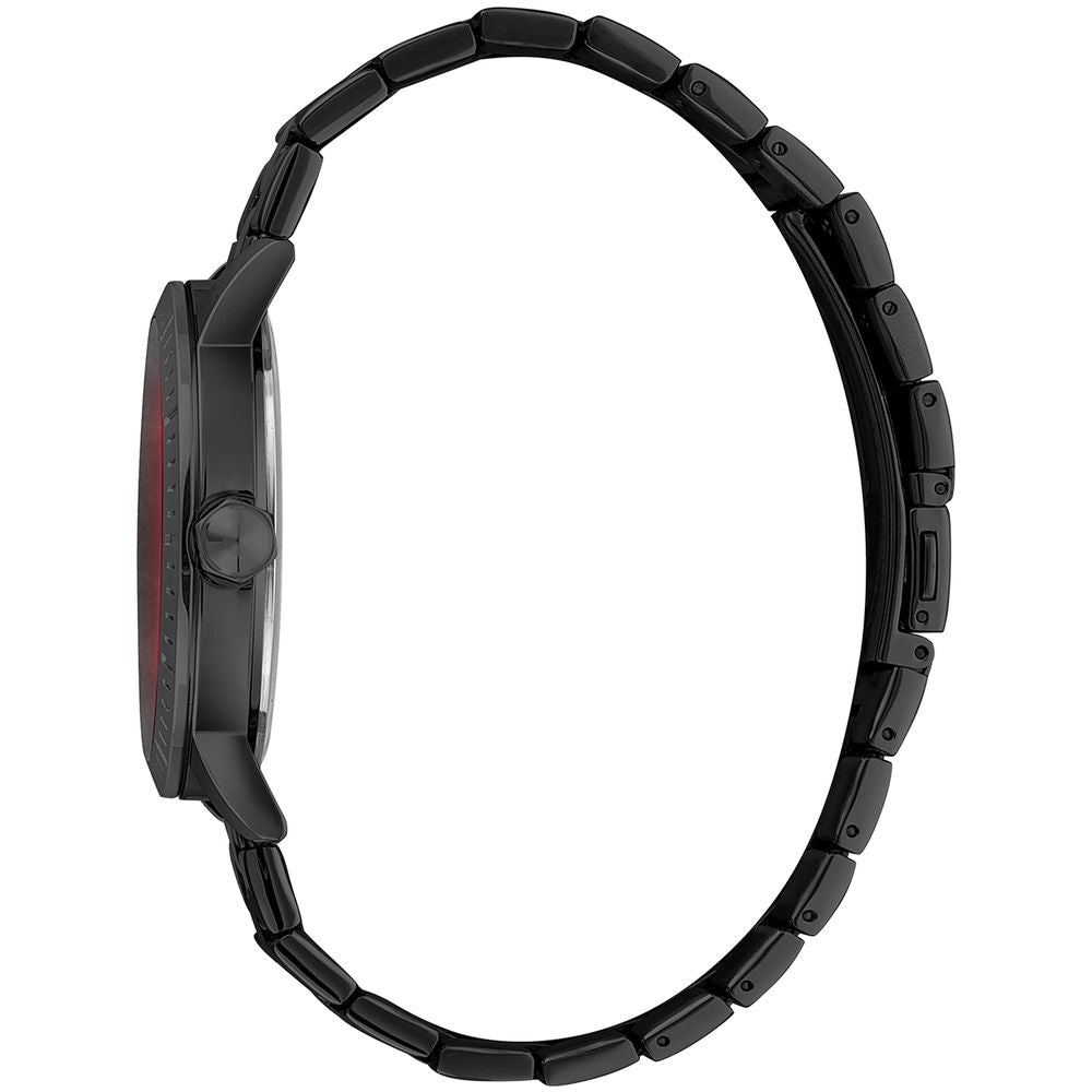 Black Stainless Steel Dress Watch - ventzia