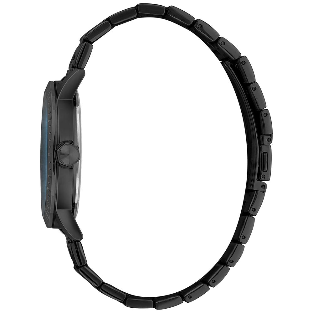Black Stainless Steel Dress Watch - ventzia