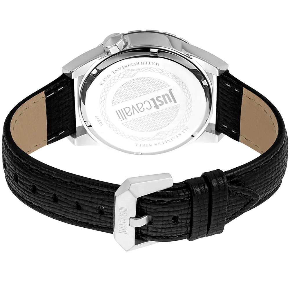 Black Leather Dress Watch - ventzia