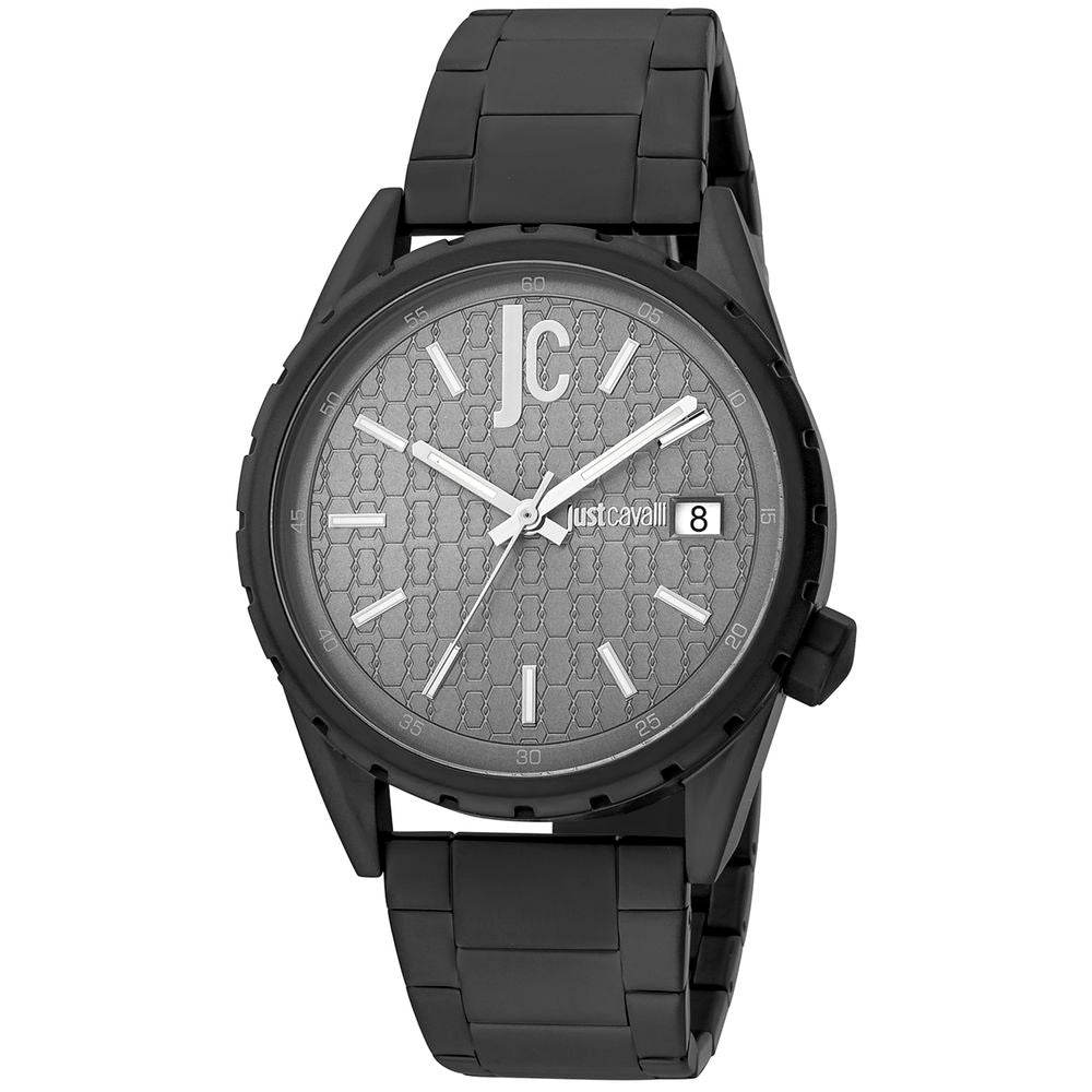 Black Stainless Steel Dress Watch - ventzia