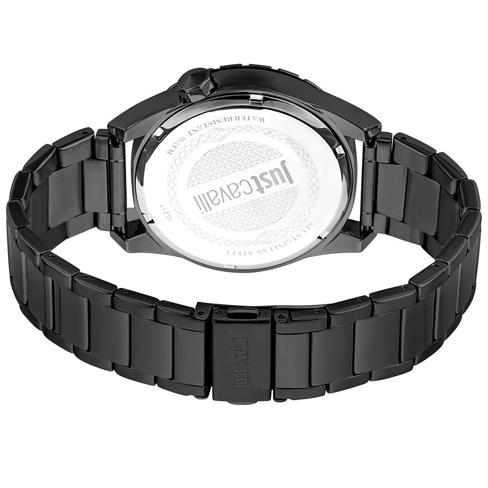 Black Stainless Steel Dress Watch - ventzia