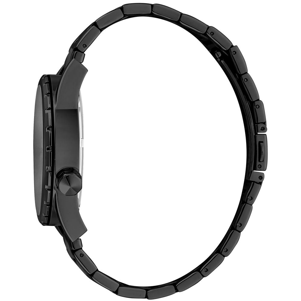 Black Stainless Steel Dress Watch - ventzia