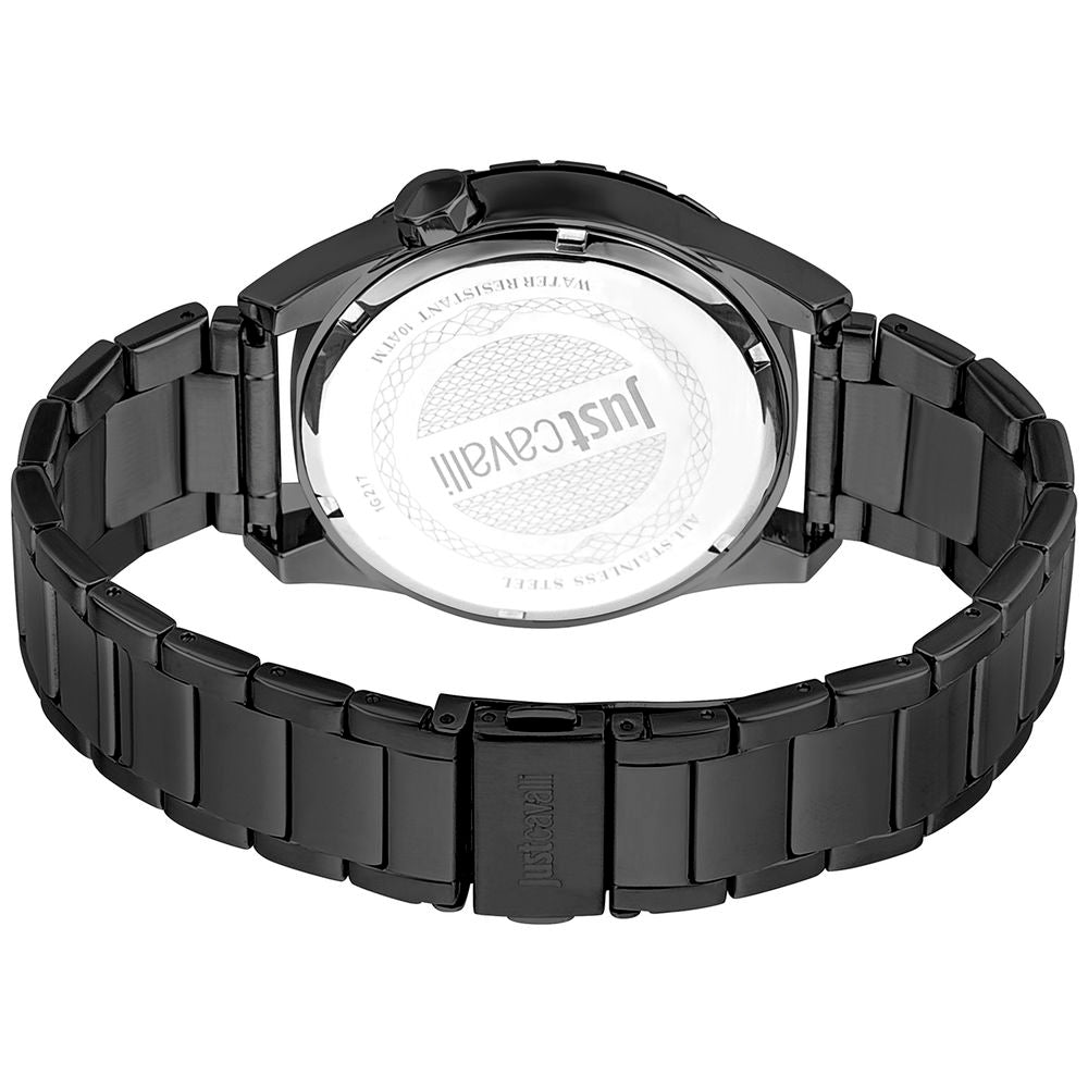 Black Stainless Steel Dress Watch - ventzia