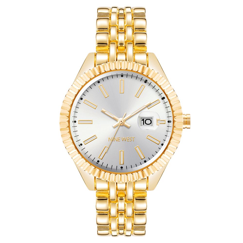 Gold Metal Dress Watch - ventzia