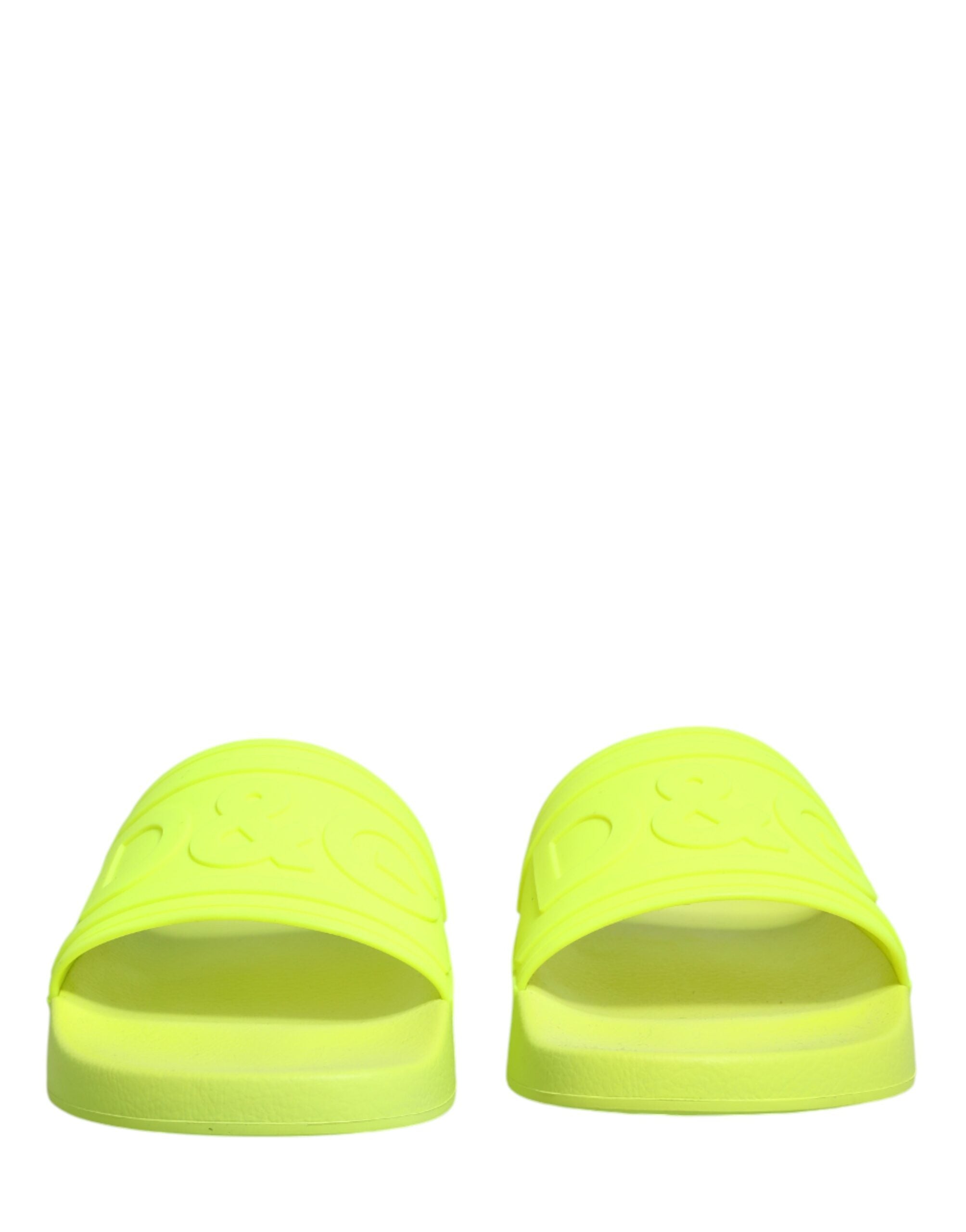 Green Rubber Slides Sandals Beachwear Shoes - ventzia
