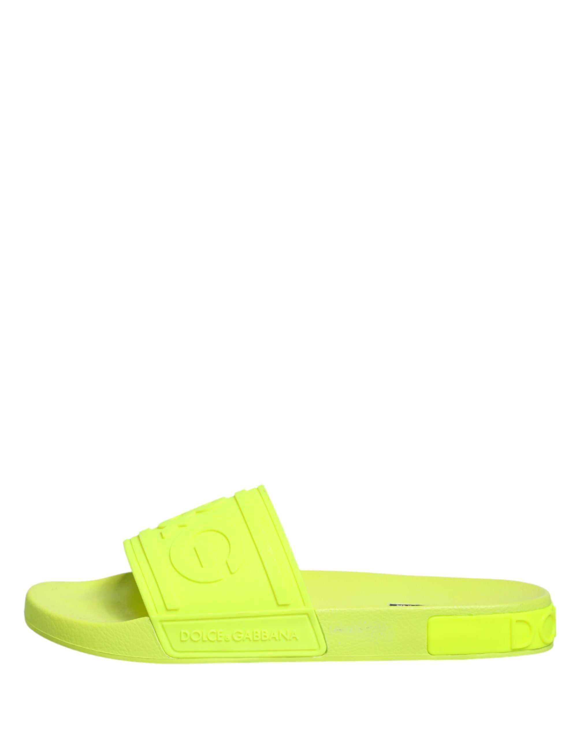 Green Rubber Slides Sandals Beachwear Shoes - ventzia