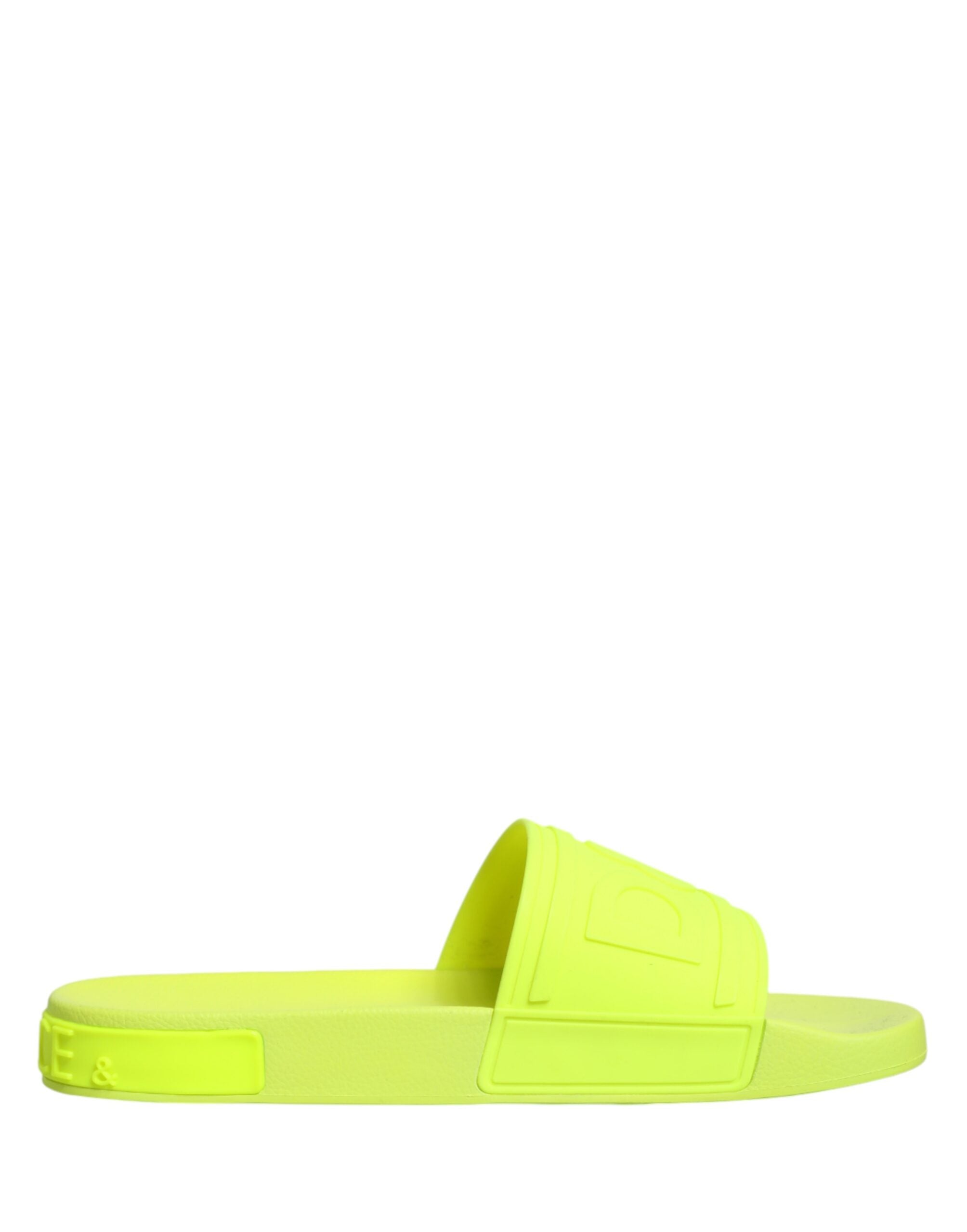 Green Rubber Slides Sandals Beachwear Shoes - ventzia