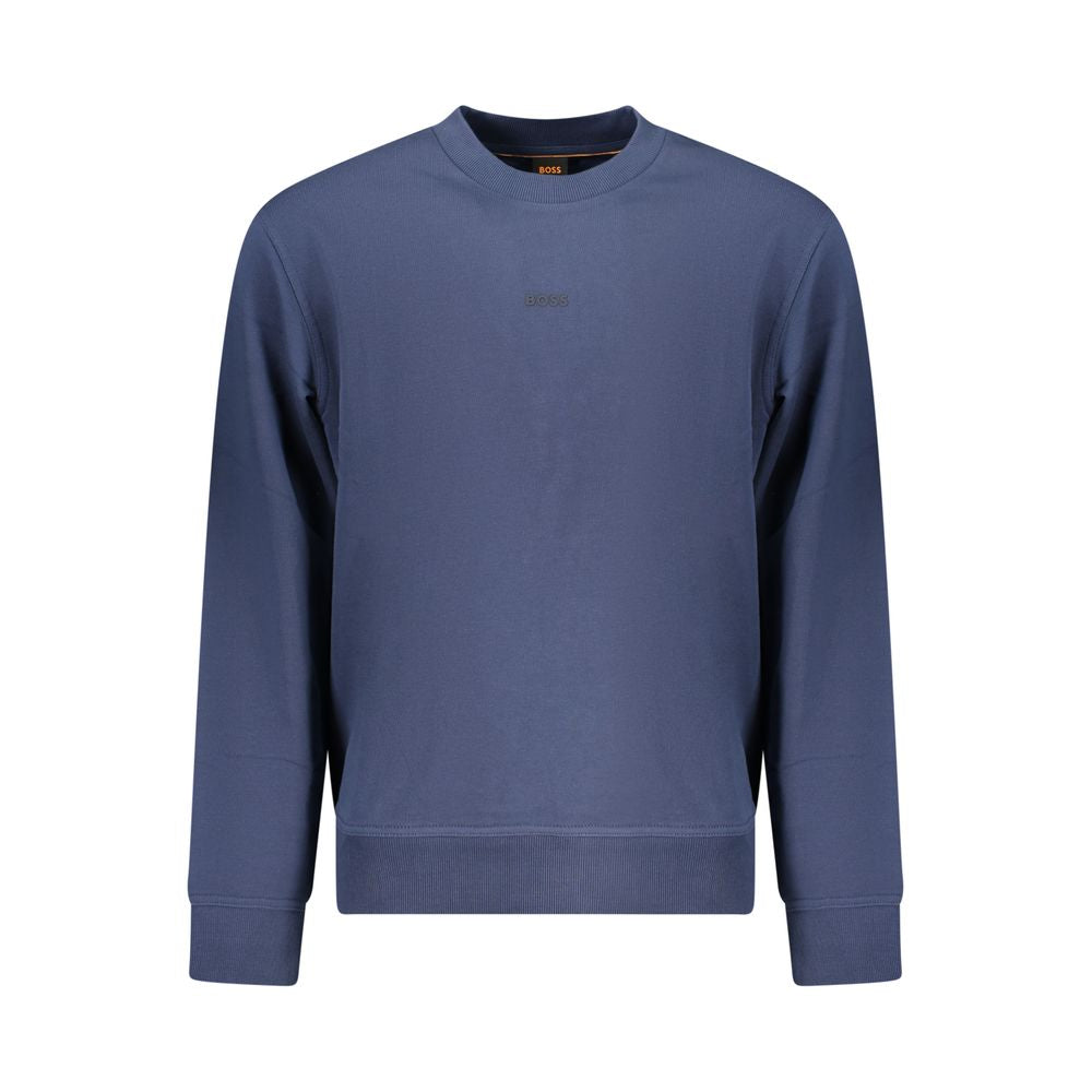 Blue Cotton Men's Sweatshirt - ventzia
