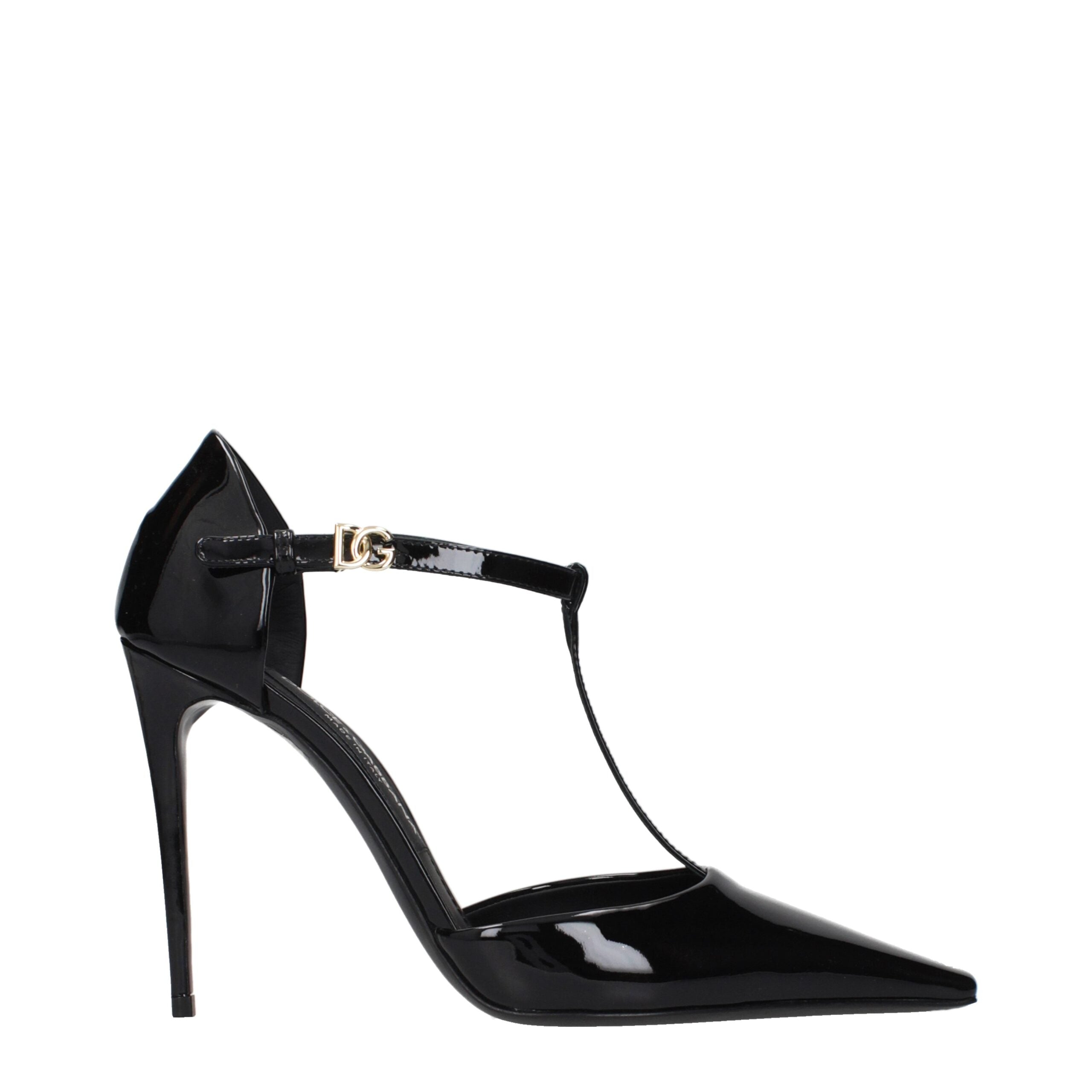 Black Leather High Heel Pumps - ventzia