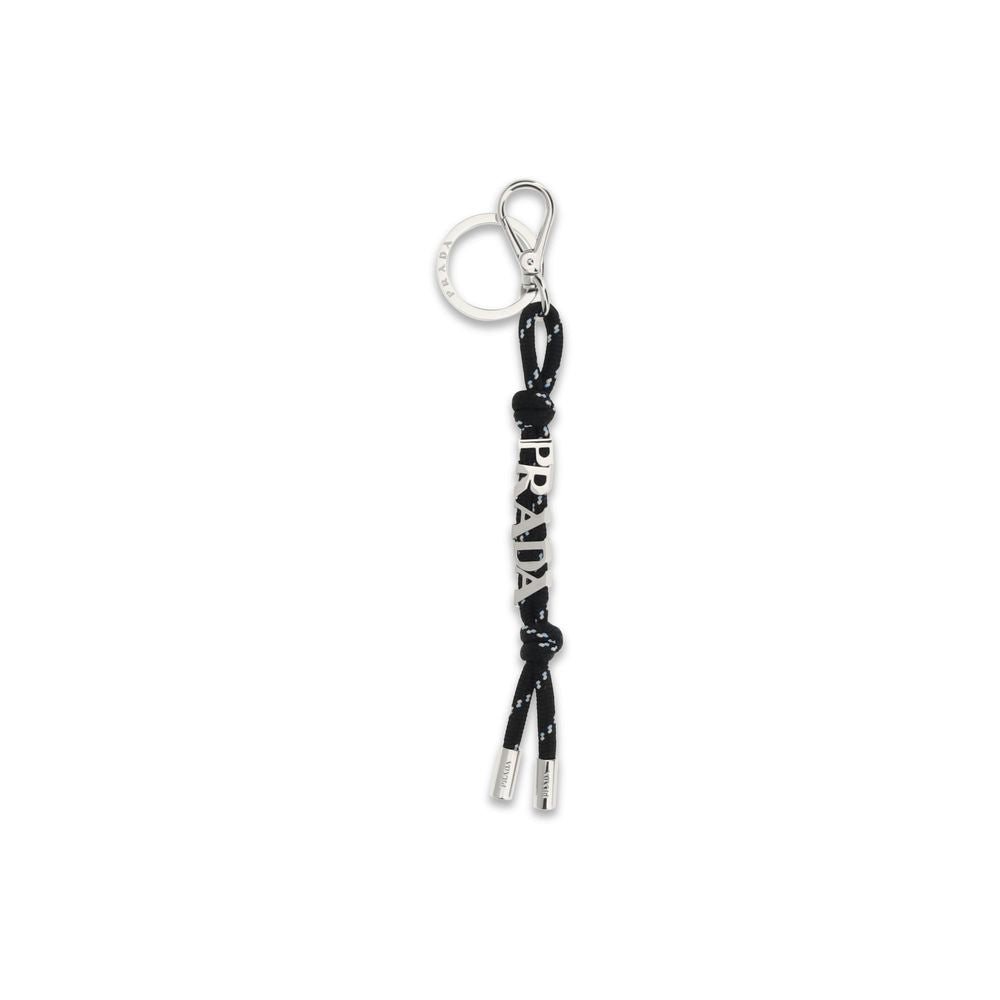 Black Recycled Polyester Keychain - ventzia