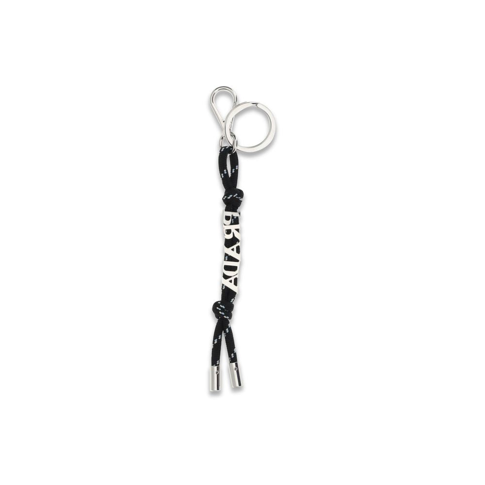 Black Recycled Polyester Keychain - ventzia