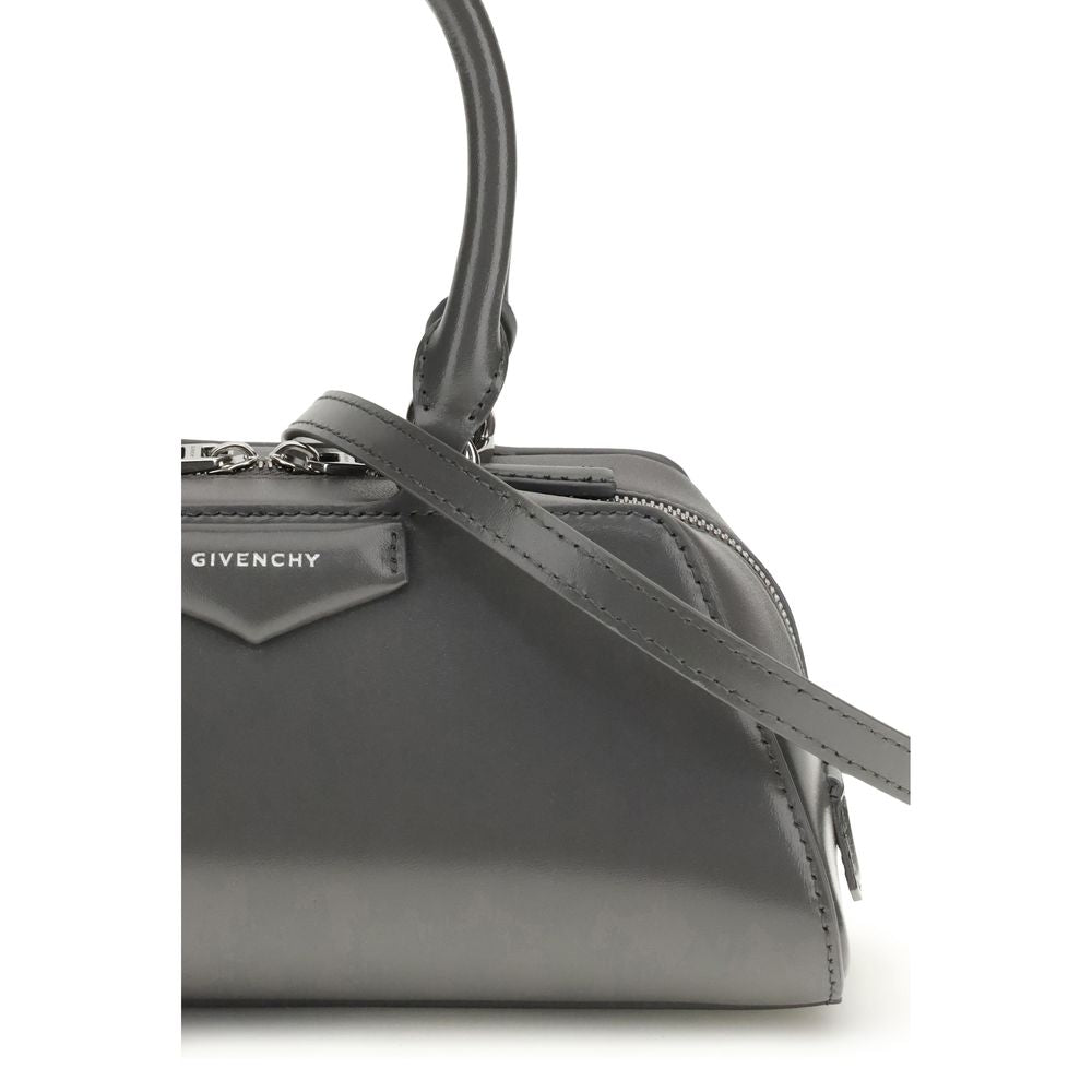 Gray Calf Leather Bos Taurus Handbag