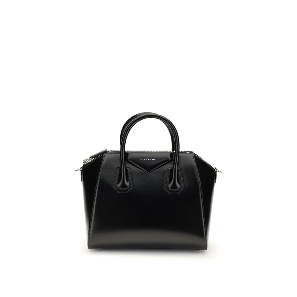 Black Calf Leather Bos Taurus Handbag - ventzia