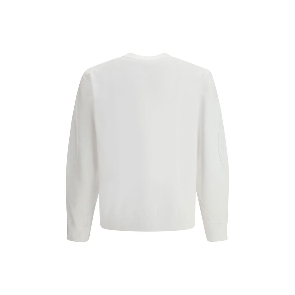 White Cotton Sweatshirt - ventzia