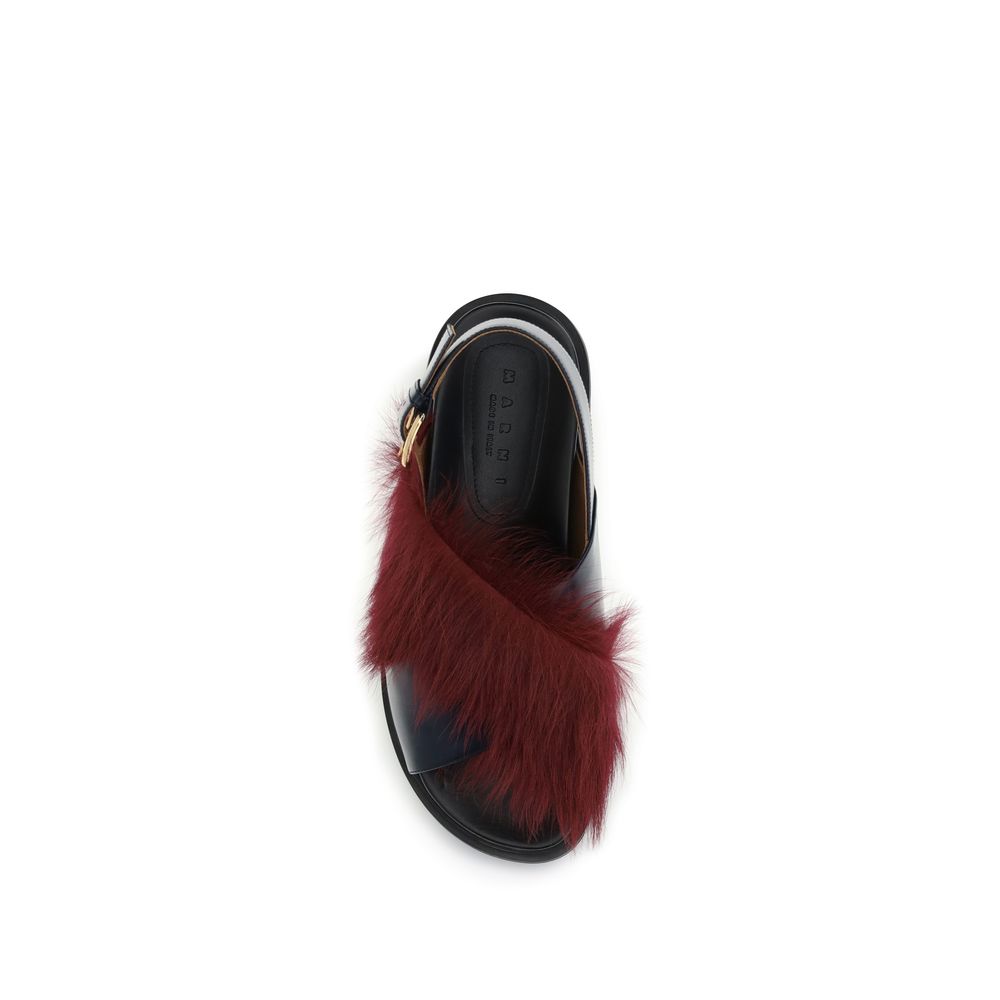 Multicolor Calf Leather Bos Taurus Flat Sandals - ventzia