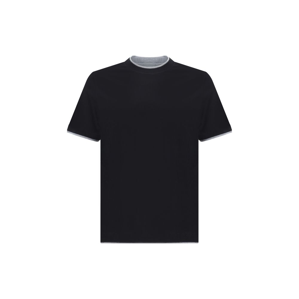 Black Cotton T-Shirt - ventzia