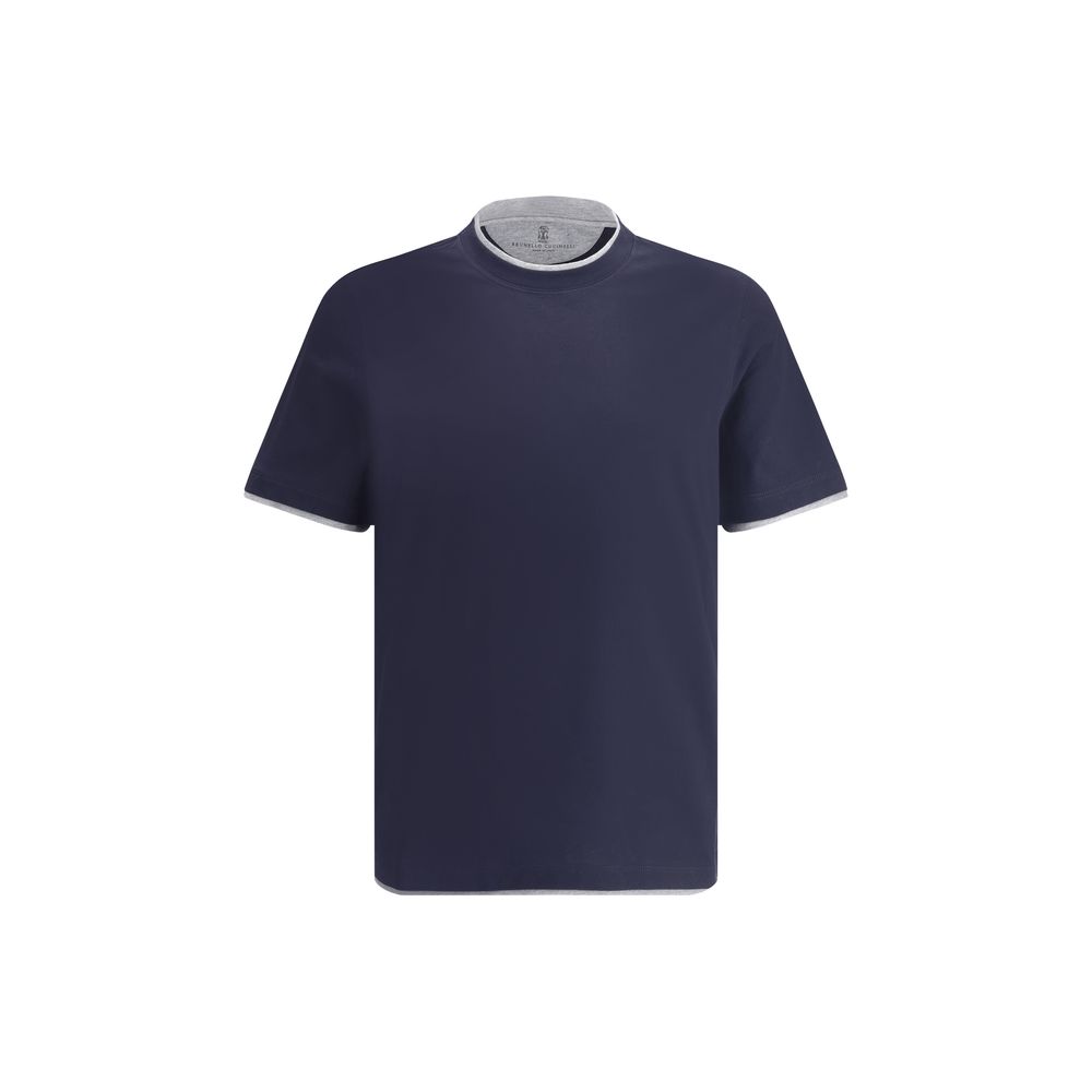 Blue Cotton T-Shirt - ventzia