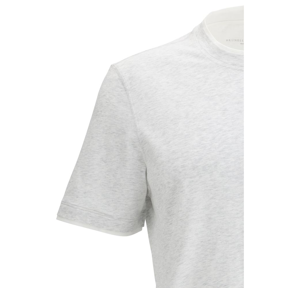 Gray Cotton T-Shirt - ventzia